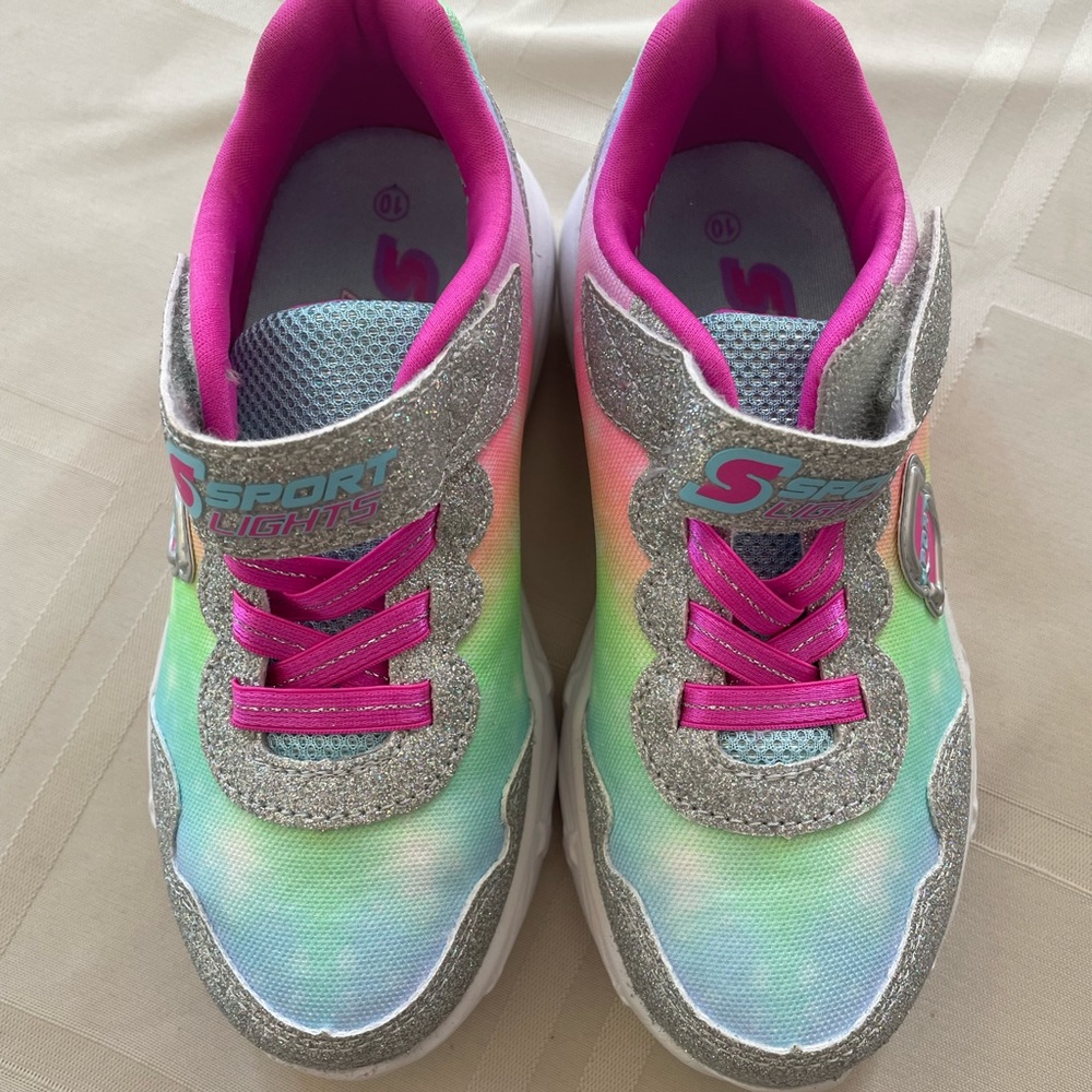 Sketchers, toddler girl light up sneakers